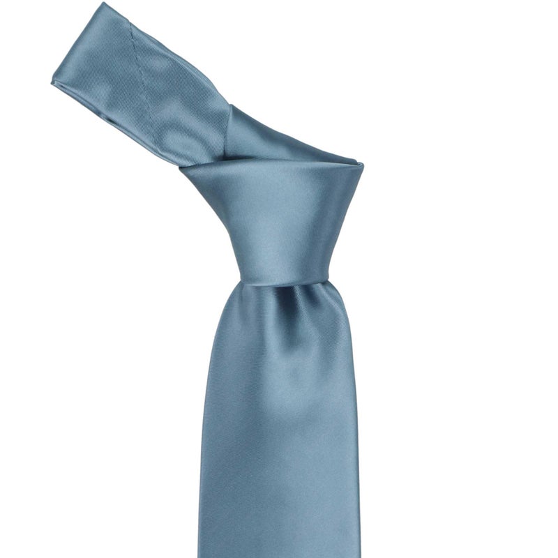 tiemart Premium Solid Color Necktie (Serene) - Image 2